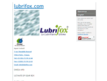 Tablet Screenshot of lubrifox.com